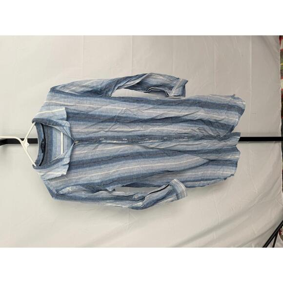 Tommy Hilfiger Women's Striped Button-Down Shirt Size 12 - Picture 1 of 5
